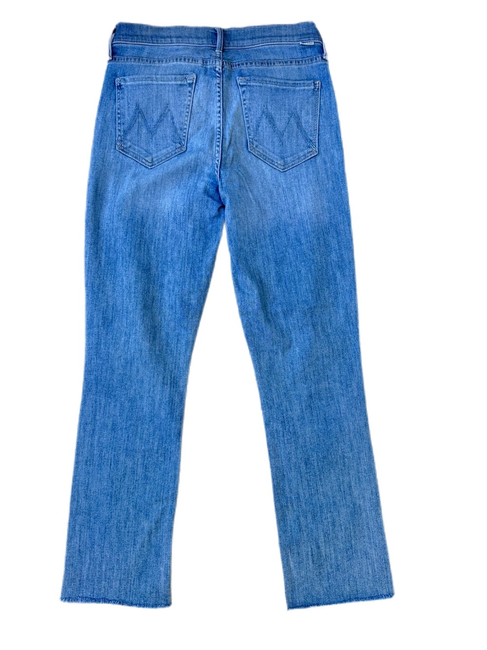 MOTHER The Rascal Ankle Snippet Tinge Mid Rise Frayed Jeans Size 27 - Picture 2 of 9